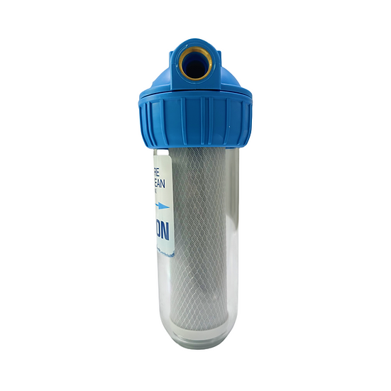 Transparent 5 And 20-Micron Pre-Filter House For Watermaker
