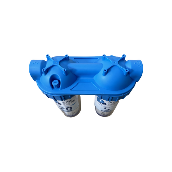 Transparent 5 And 20-Micron Pre-Filter House For Watermaker