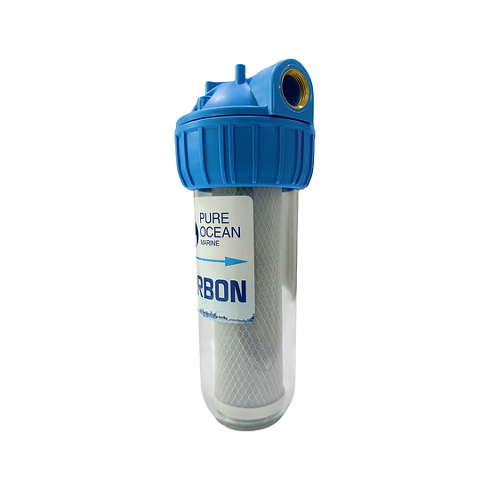 Transparent 5 And 20-Micron Pre-Filter House For Watermaker