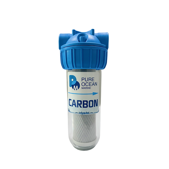Transparent 5 And 20-Micron Pre-Filter House For Watermaker