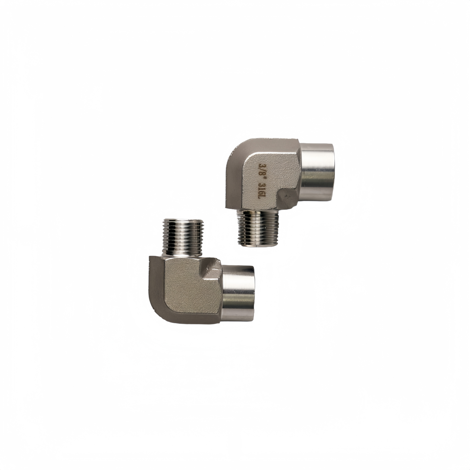 SS316L Male Thread 3/8" To Female Thread 3/8" Elbow