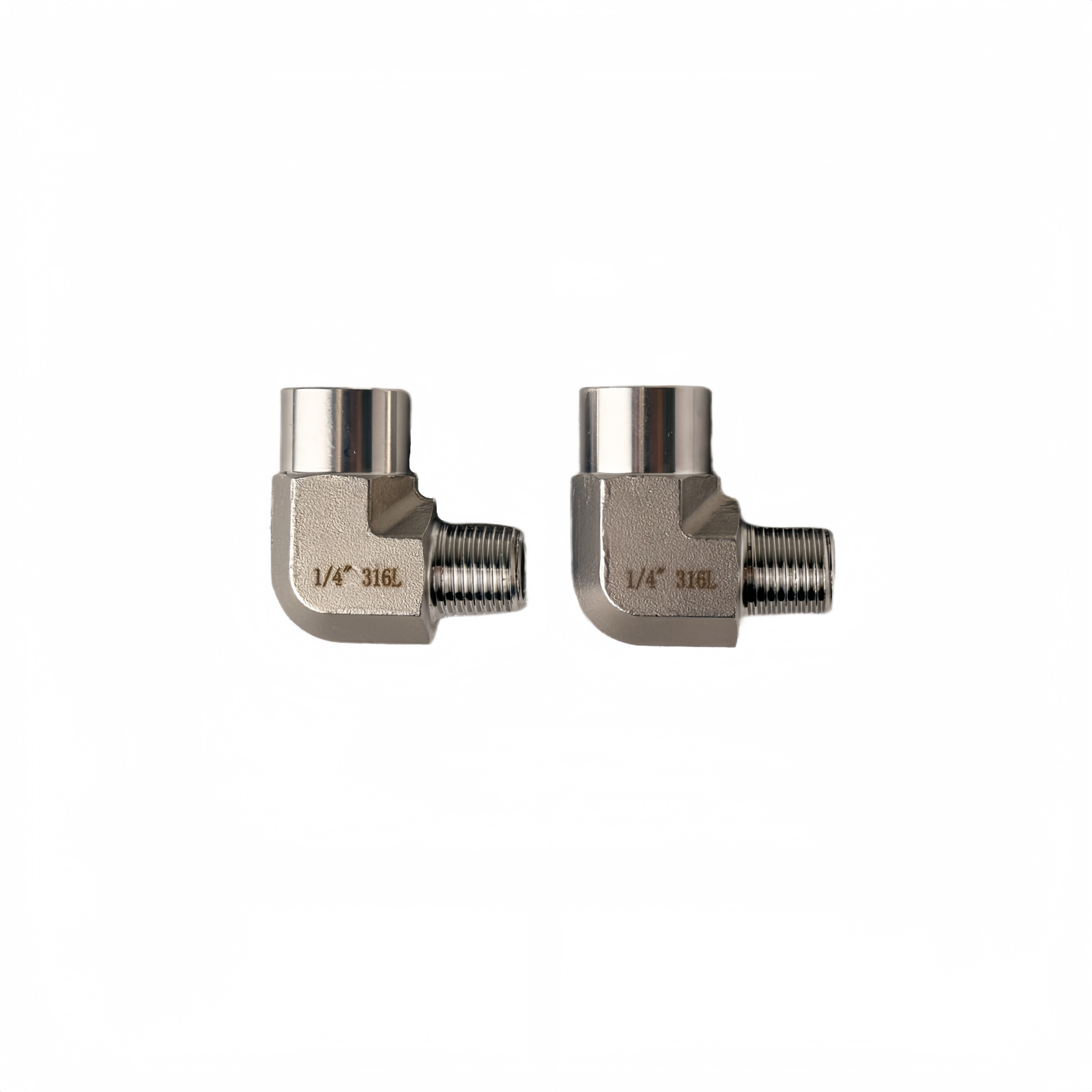 SS316L Male Thread 1/4" To Female Thread 1/4" Elbow