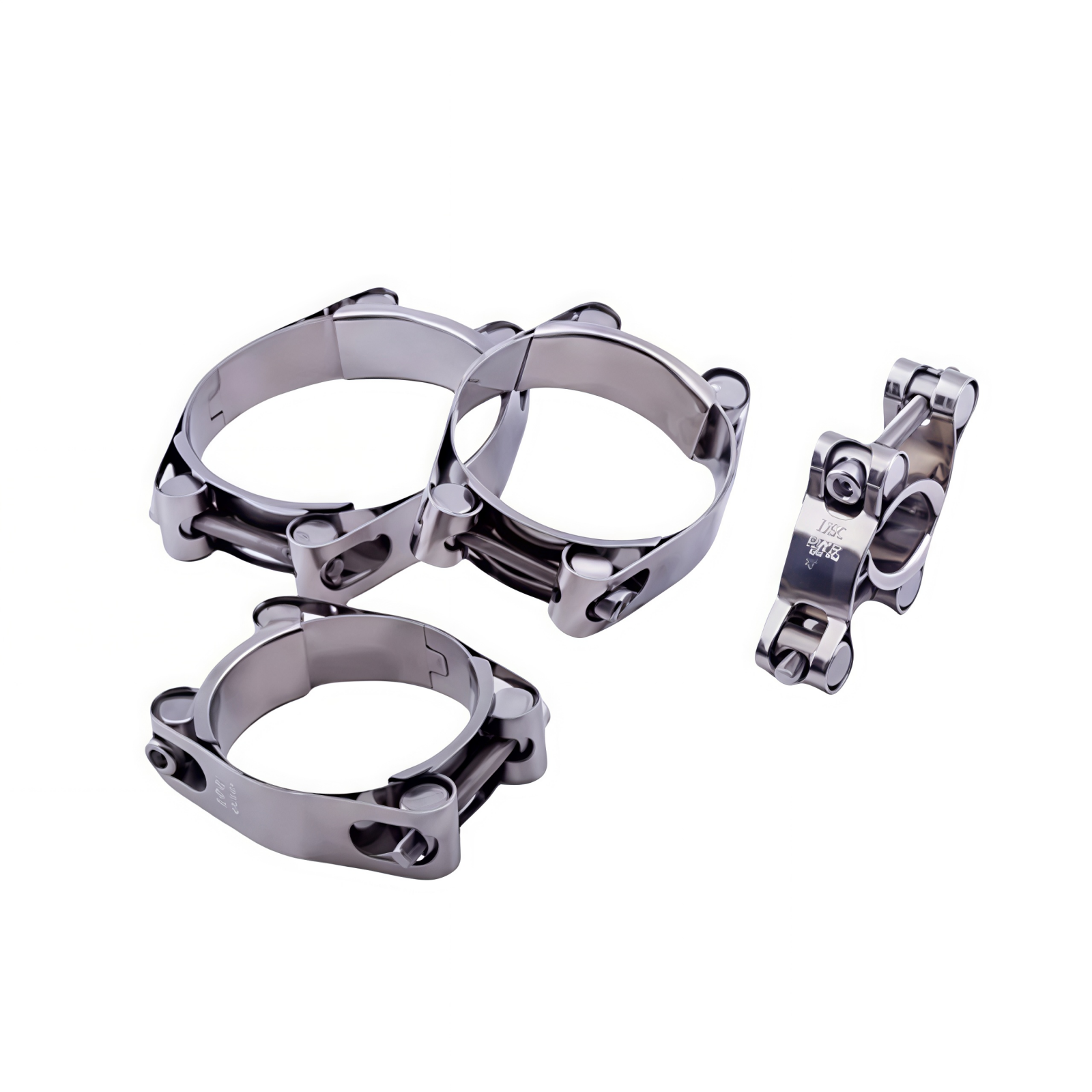 TJBC Stainless Steel 316 Double Head Double Layer Pipe Clip Sealing Welding Mari
