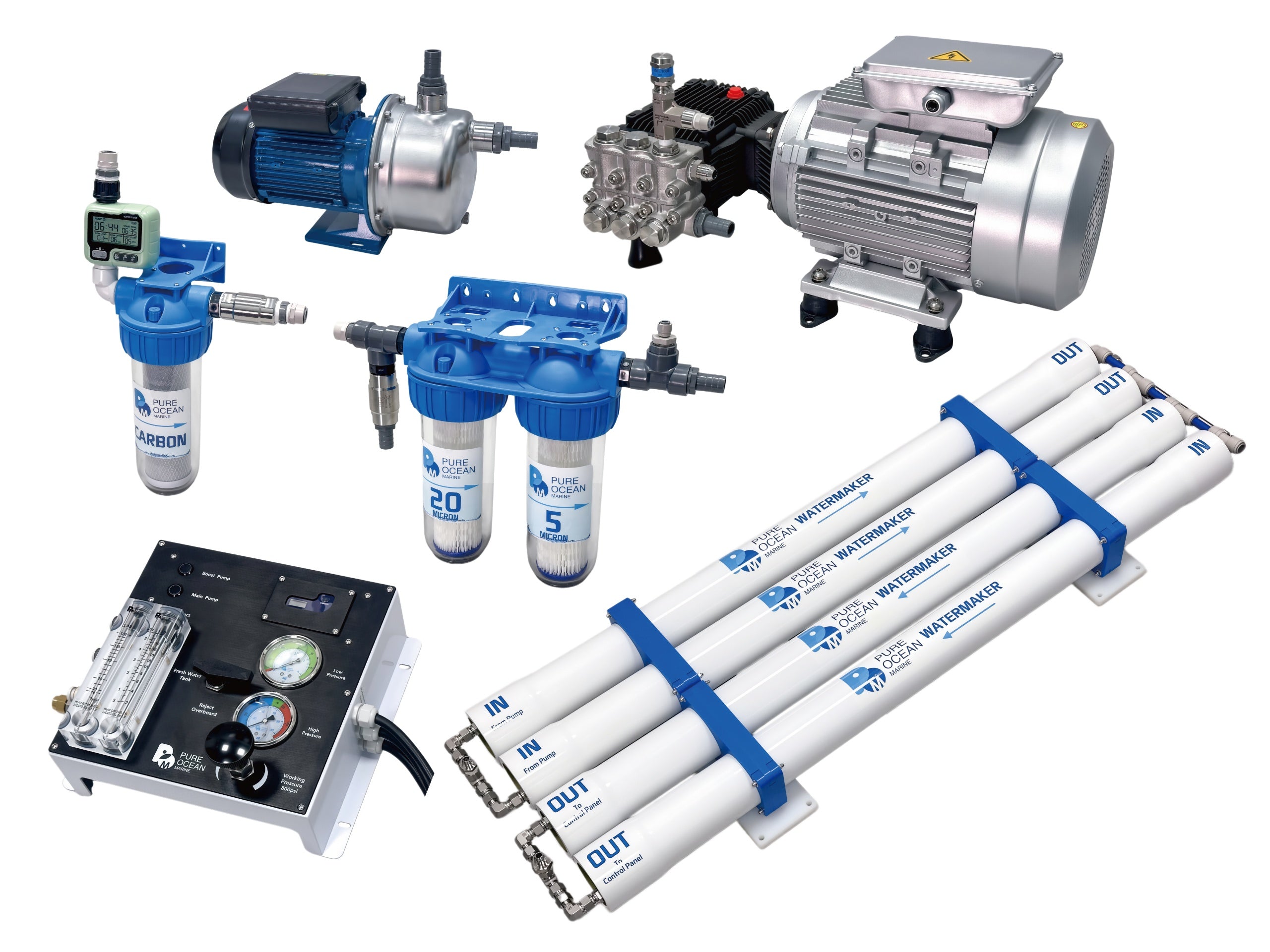 PureOcean Marine Pro300 Modular Watermaker (110V/220V AC | 80 GPH / 300 L/h)