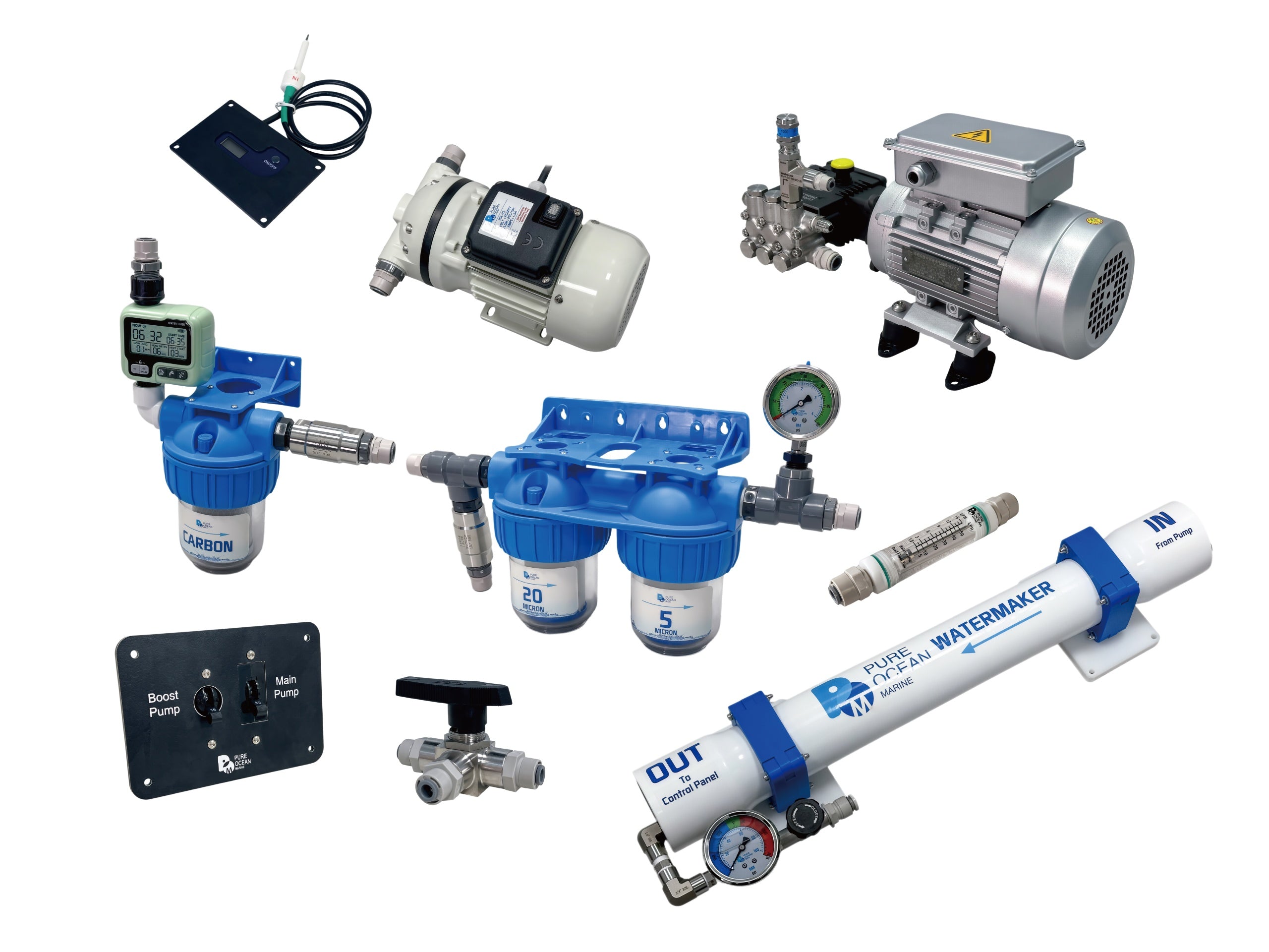 PureOcean Marine SE45S Modular Watermaker (110V/220V AC | 12 GPH / 45 L/h)