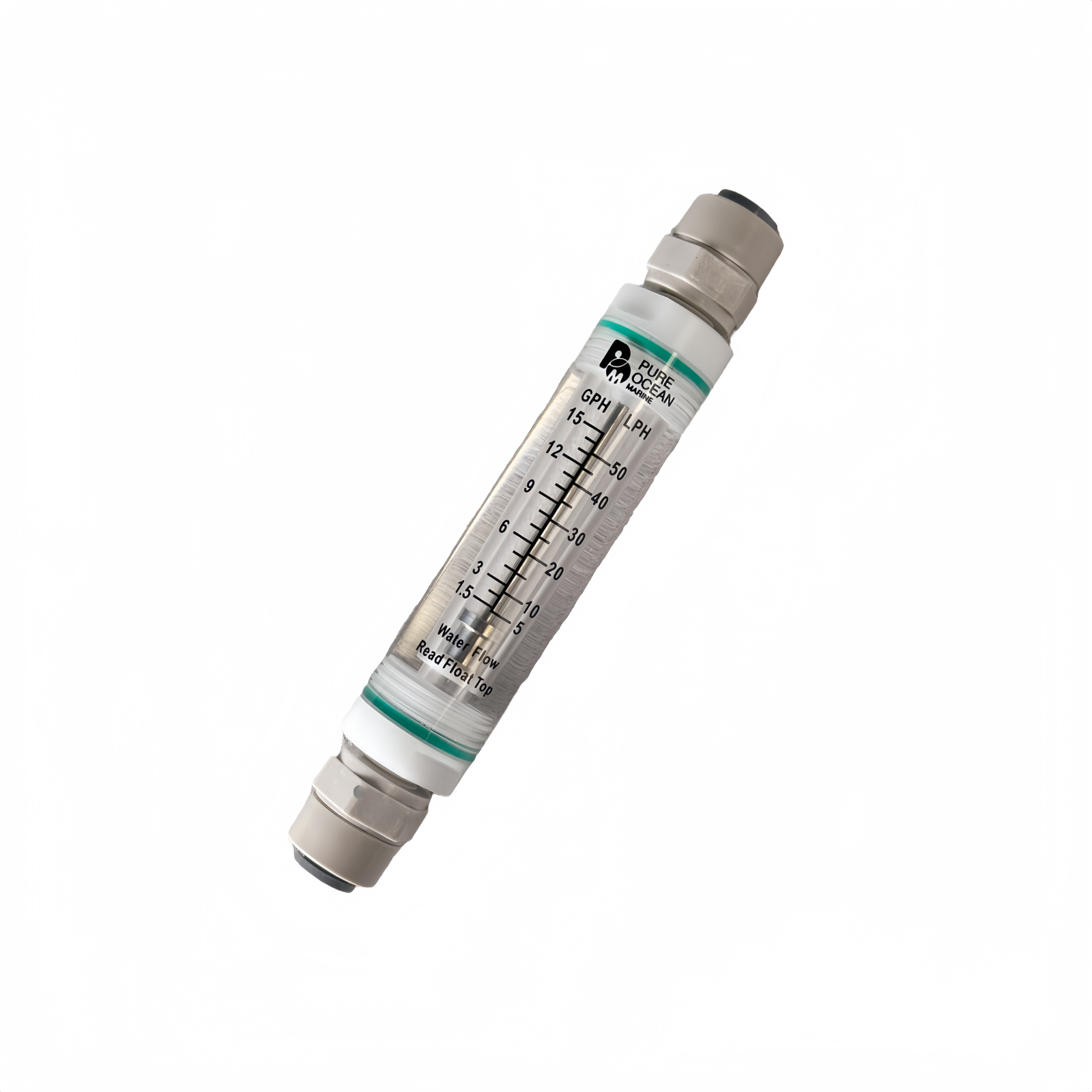 Flow Meter 0-50LPH (0-15GPH) For Freshwater SS316L