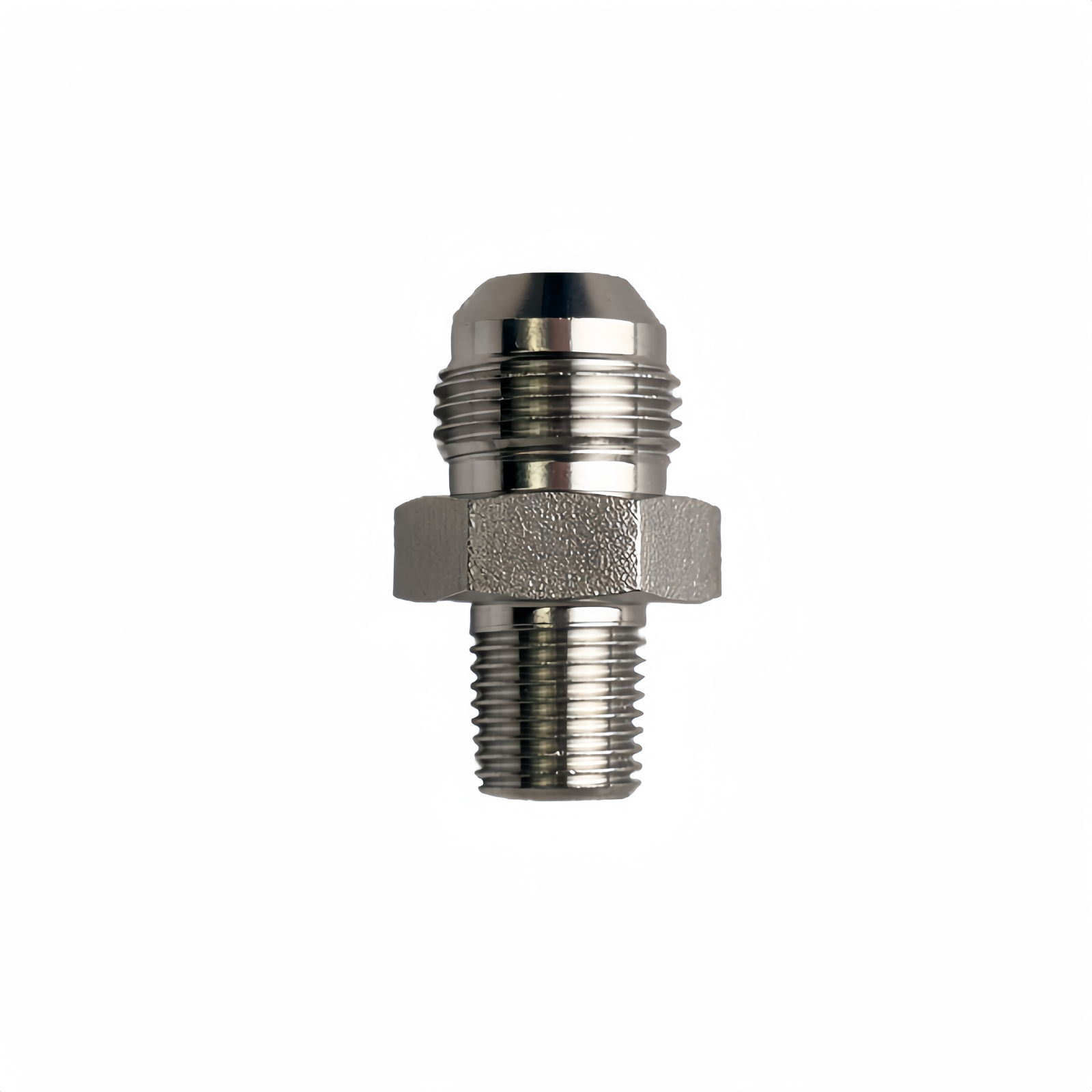 SS316L BSPT1/4" Male x 1/2" JIC Male - Straight High Pressure Hose Fitting