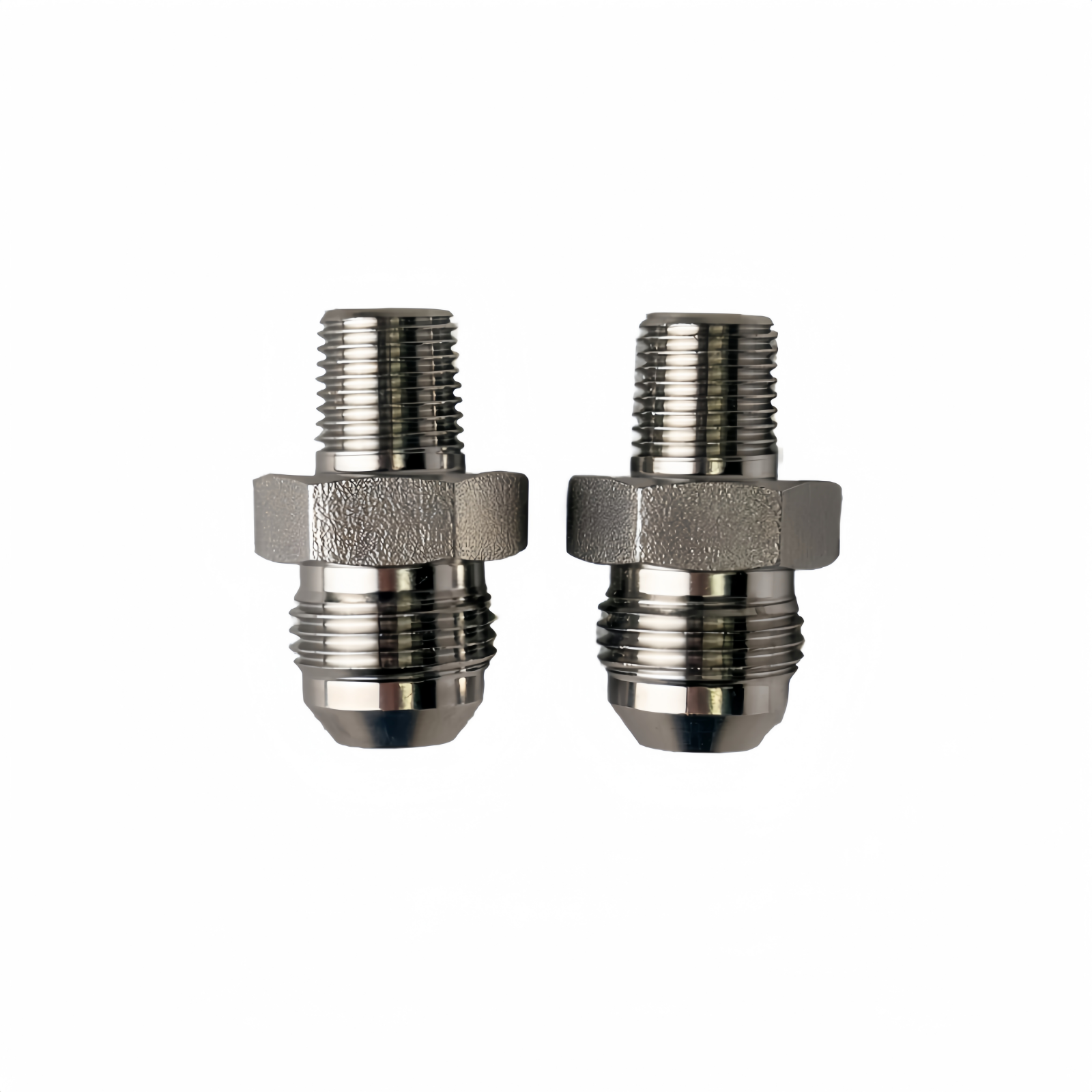 SS316L BSPT1/4" Male x 1/2" JIC Male - Straight High Pressure Hose Fitting