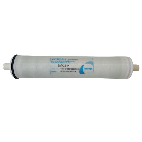 VONTRON SW11-2514 Reverse Osmosis Sea Water Membrane 99.5% Rej. 14sqft, 800psi.