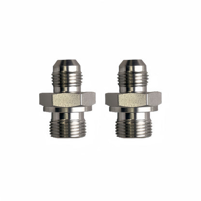 Titanium G3/8" Male x 3/8" JIC Male - Straight High Pressure Hose Fitting