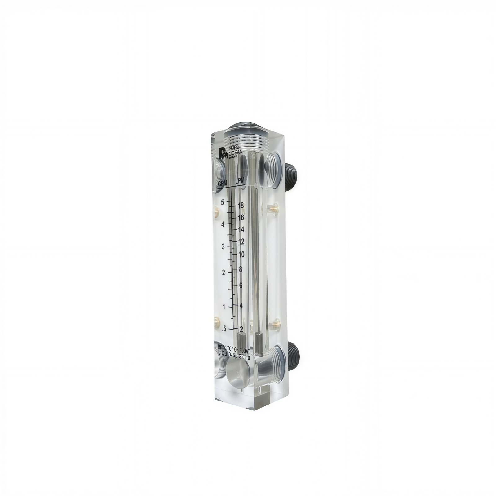 Flow Meter 0-18 LPM For Reject Water Titanium