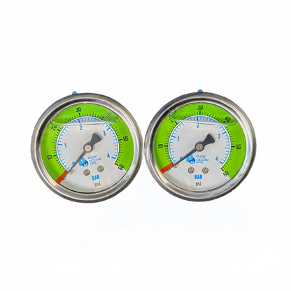 Low-pressure Gauge, 0-60psi, SS316L, ZG1/4''