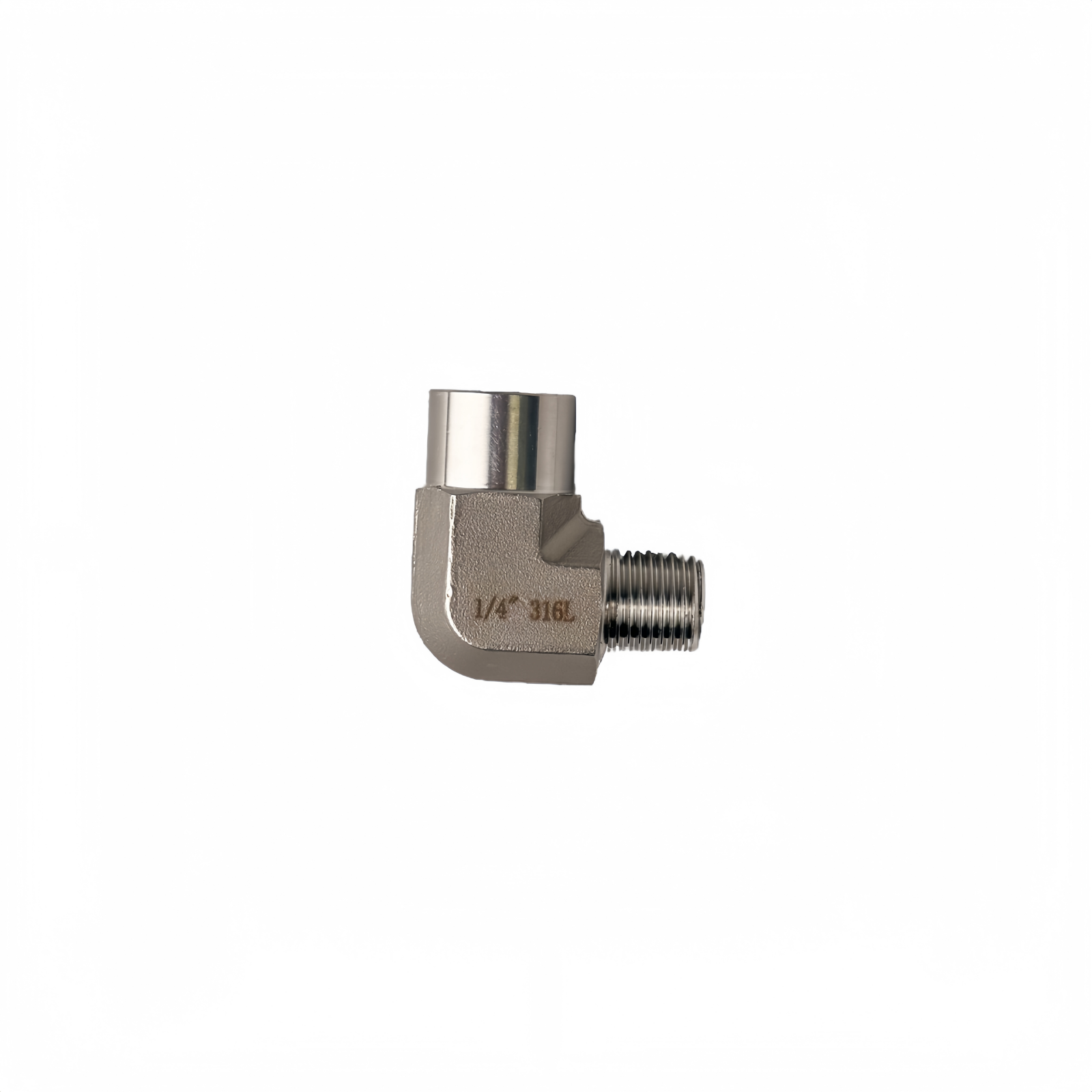 SS316L Male Thread 1/4" To Female Thread 1/4" Elbow