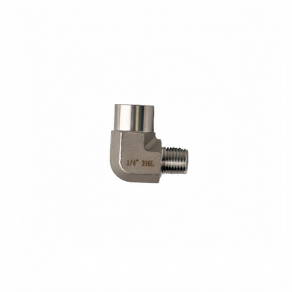 SS316L Male Thread 1/4" To Female Thread 1/4" Elbow