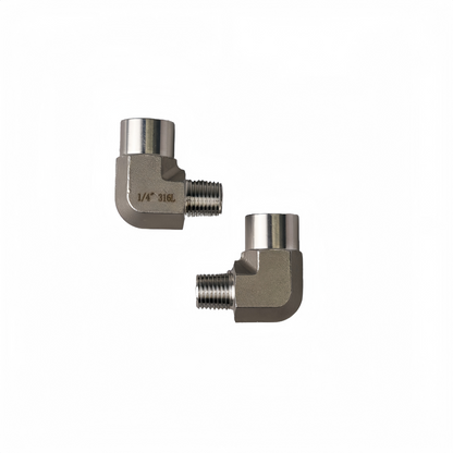 SS316L Male Thread 1/4" To Female Thread 1/4" Elbow
