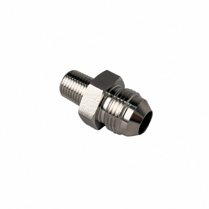 SS316L BSPT1/4" Male x 1/2" JIC Male - Straight High Pressure Hose Fitting