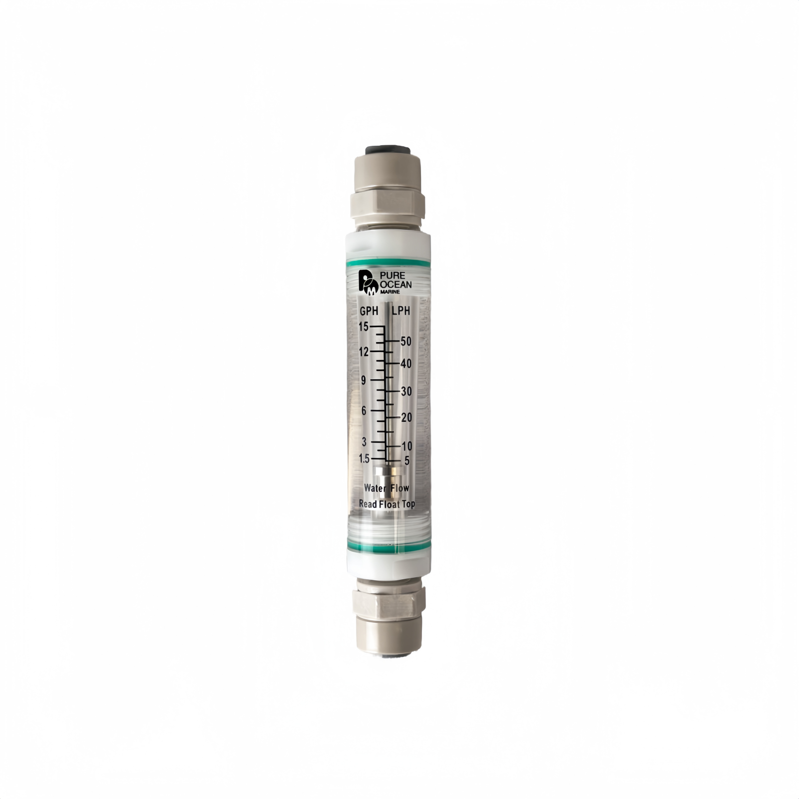 Flow Meter 0-50LPH (0-15GPH)  For Freshwater SS316L