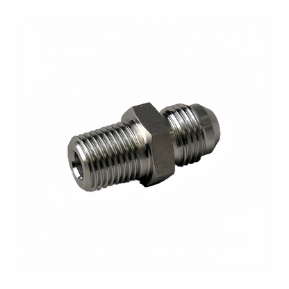 SS316L BSPT1/4" Male x 3/8" JIC Male - Straight High Pressure Hose Fitting