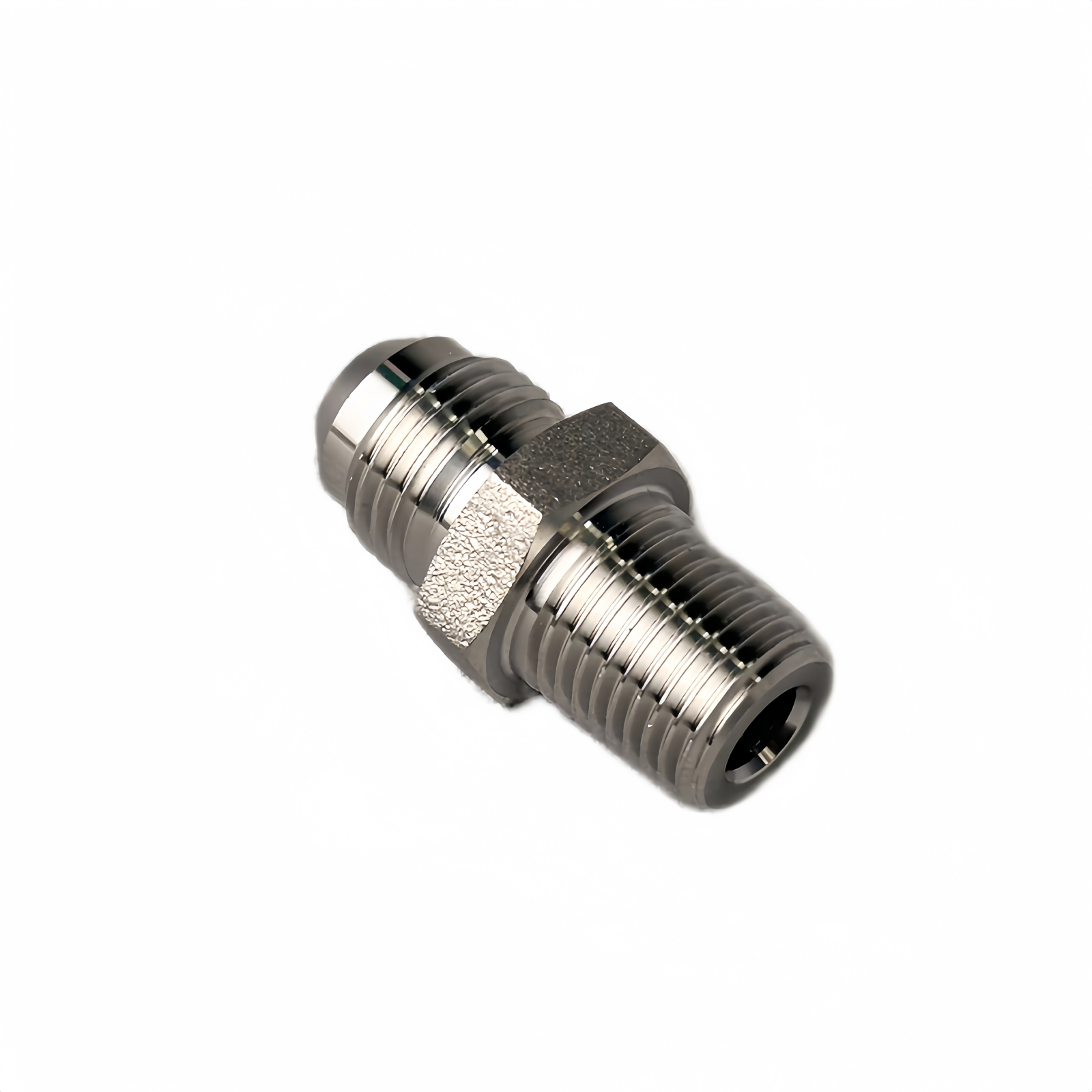 SS316L BSPT1/4" Male x 3/8" JIC Male - Straight High Pressure Hose Fitting