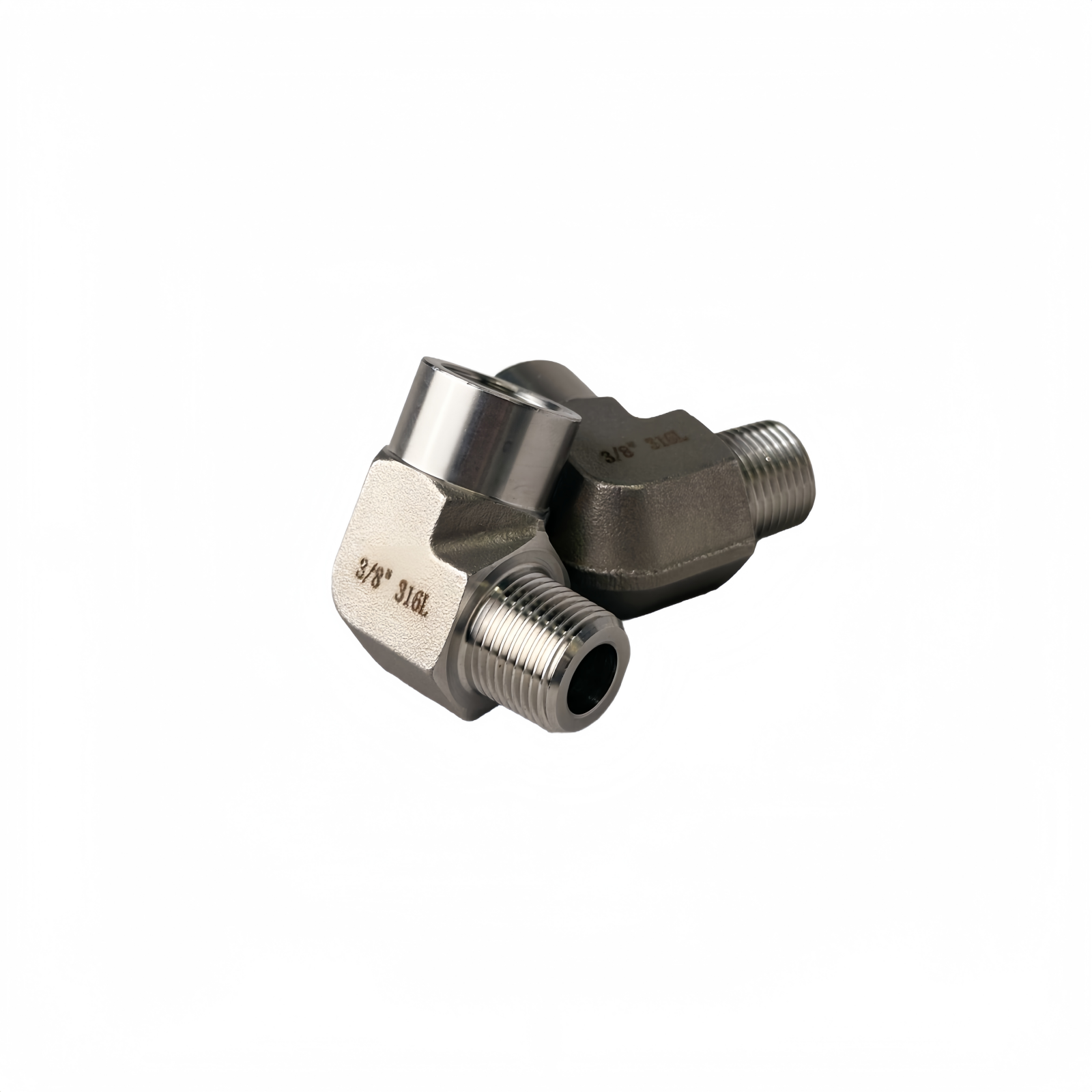 SS316L Male Thread 3/8" To Female Thread 3/8" Elbow