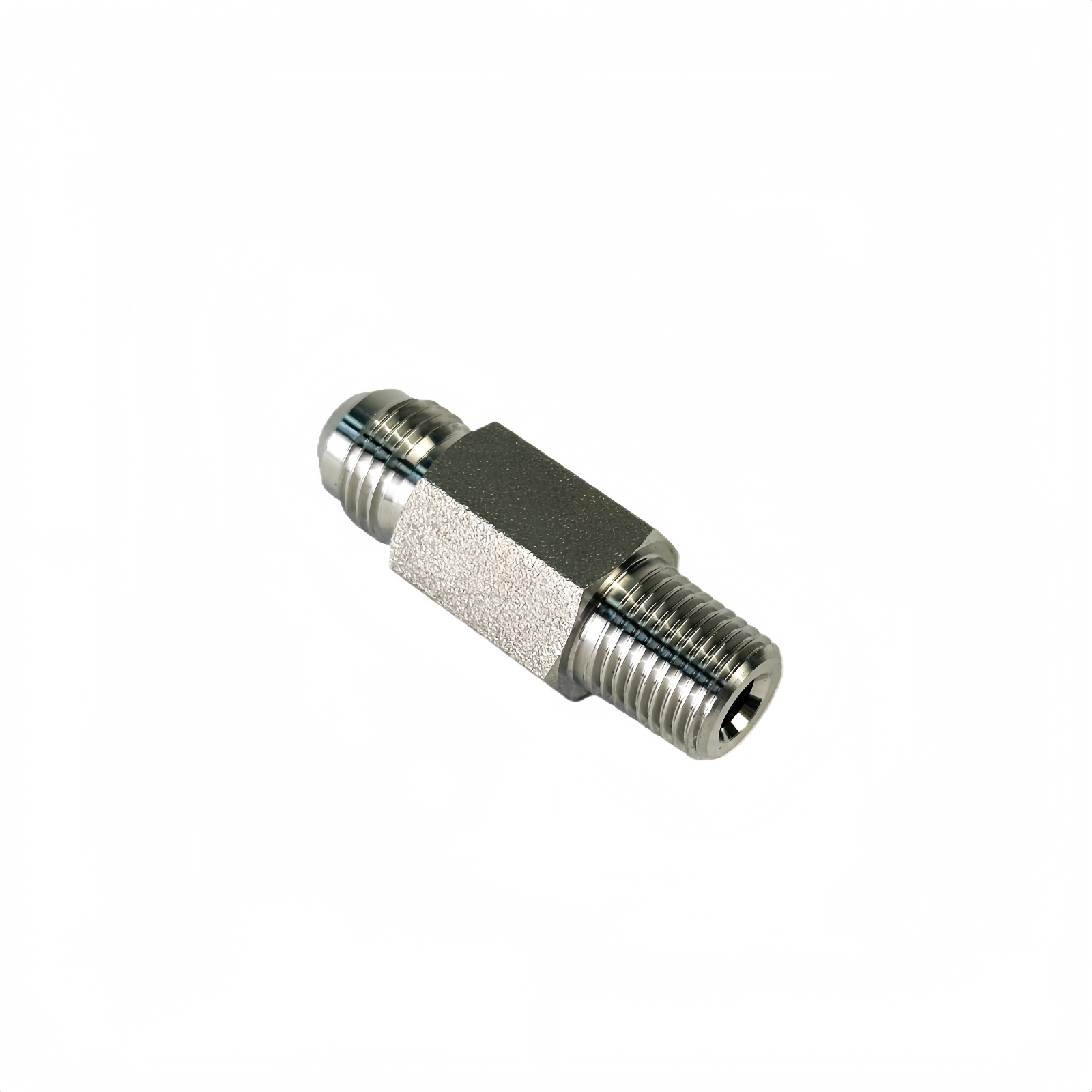 SS316L BSPT1/4" Male x 3/8" JIC Male - Lengthened Straight High Pressure Hose Fitting