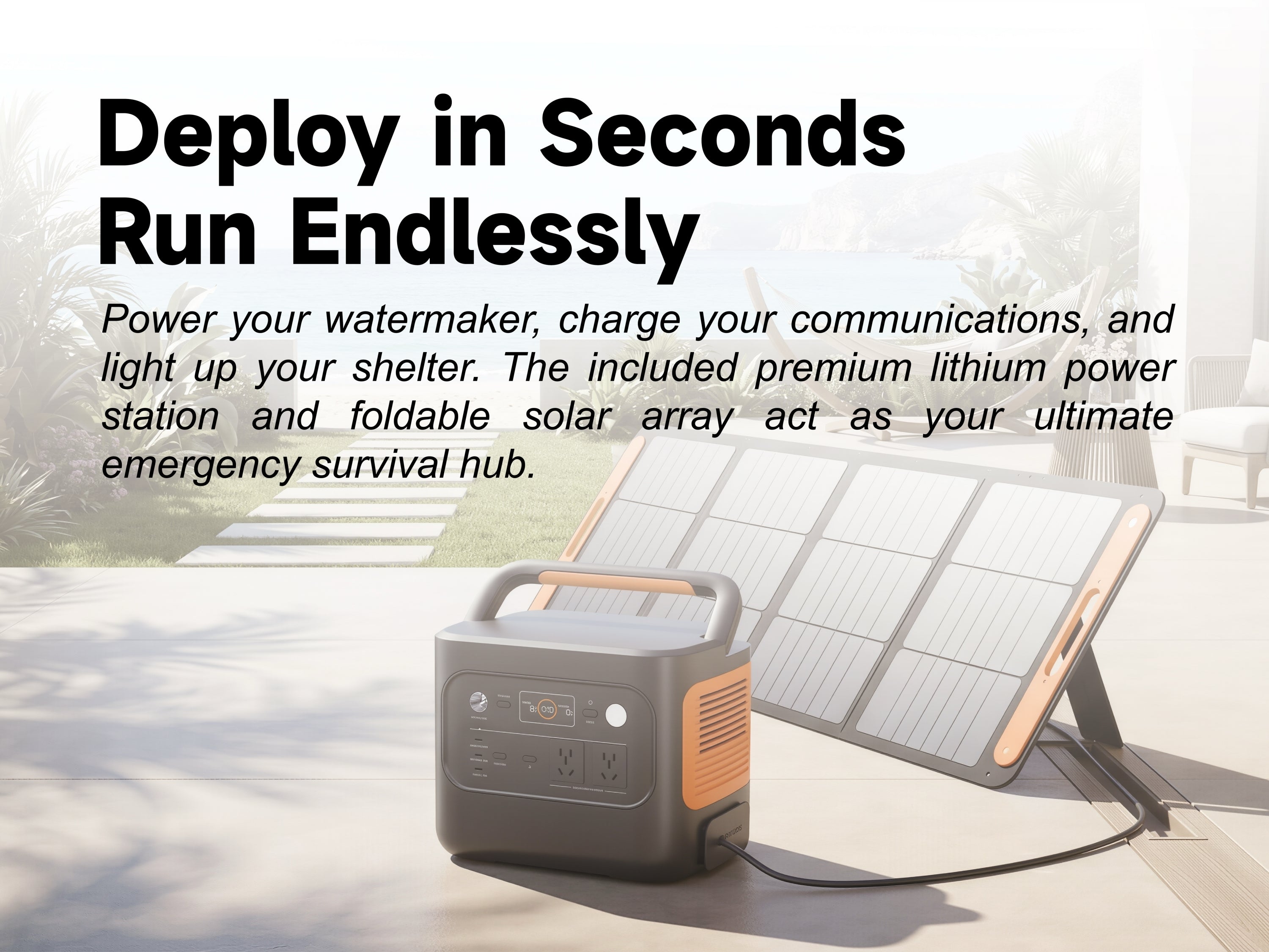 PureOcean GO45 Off-Grid Solar Desalination Kit (12 GPH / 45 L/h)