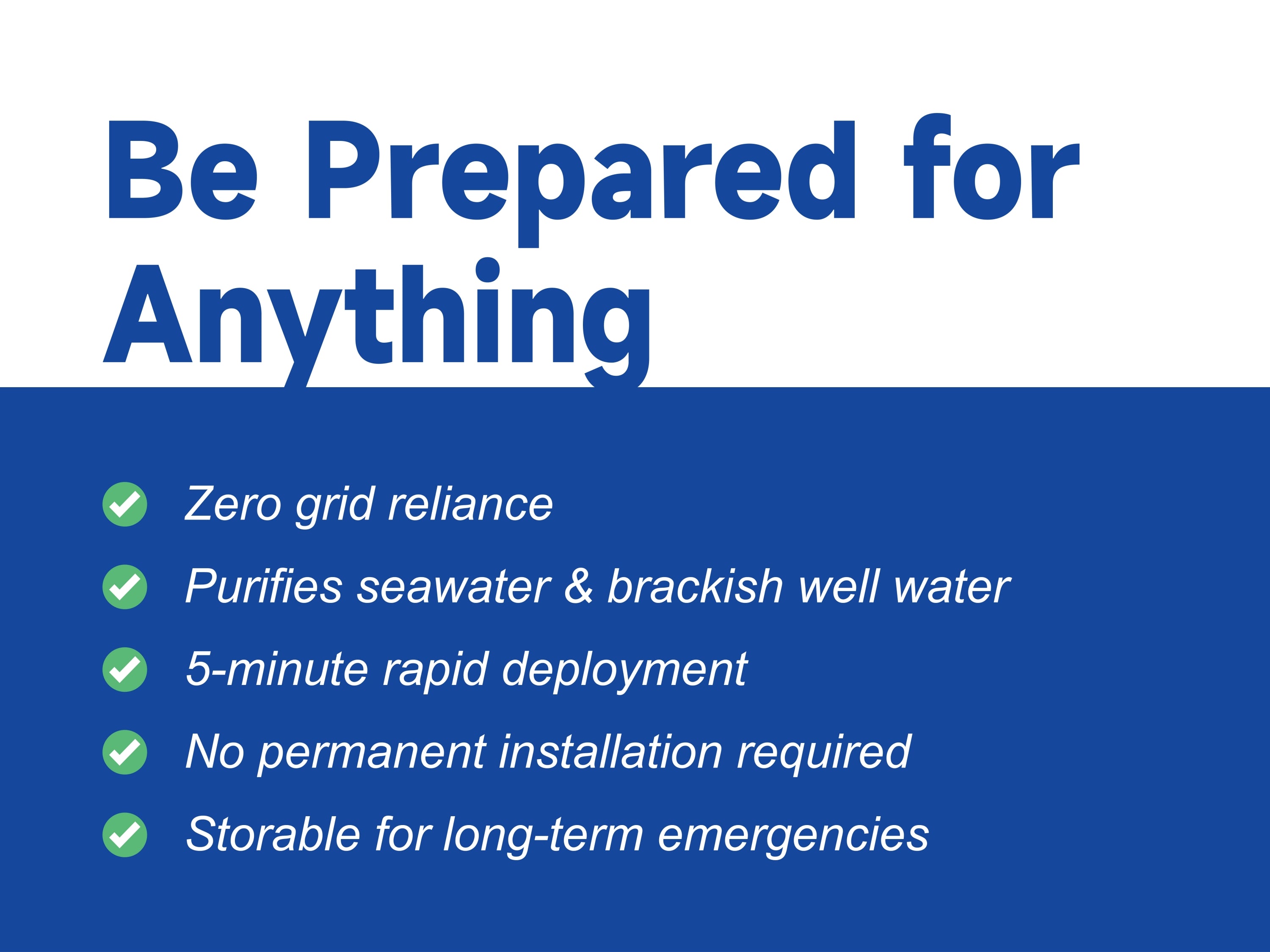 PureOcean GO45 Off-Grid Solar Desalination Kit (12 GPH / 45 L/h)