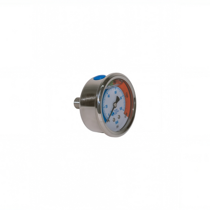 High-pressure Gauge, 0-1500psi, SS316L, BSPT1/4''