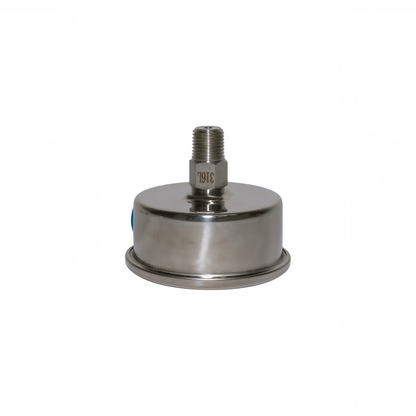 High-pressure Gauge, 0-1500psi, SS316L, BSPT1/4''