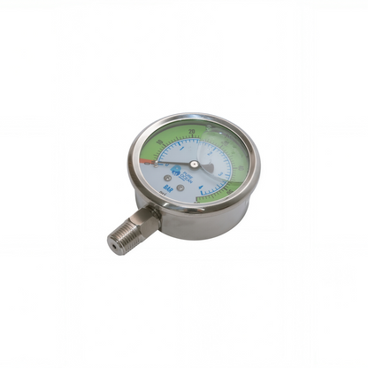 Low-pressure Gauge, 0-60psi, SS316L, BSPT1/4''