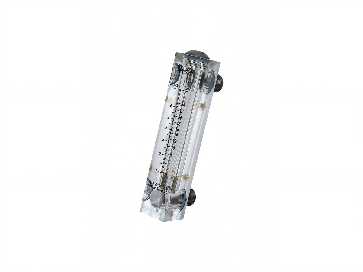 Flow Meter 4-24 LPM For Reject Water Titanium