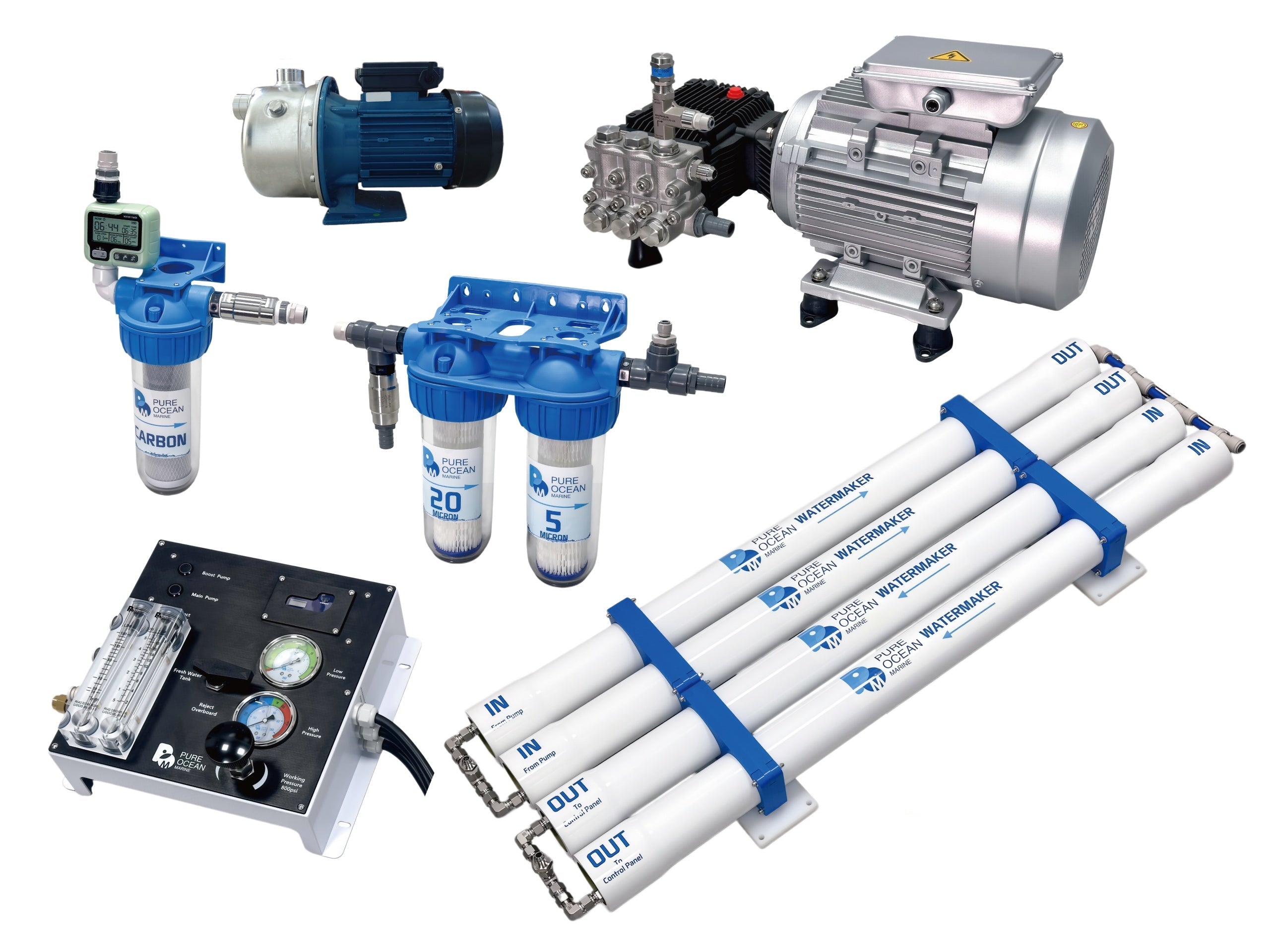 PureOcean Marine Pro300 Modular Watermaker (110V/220V AC | 80 GPH / 300 L/h)