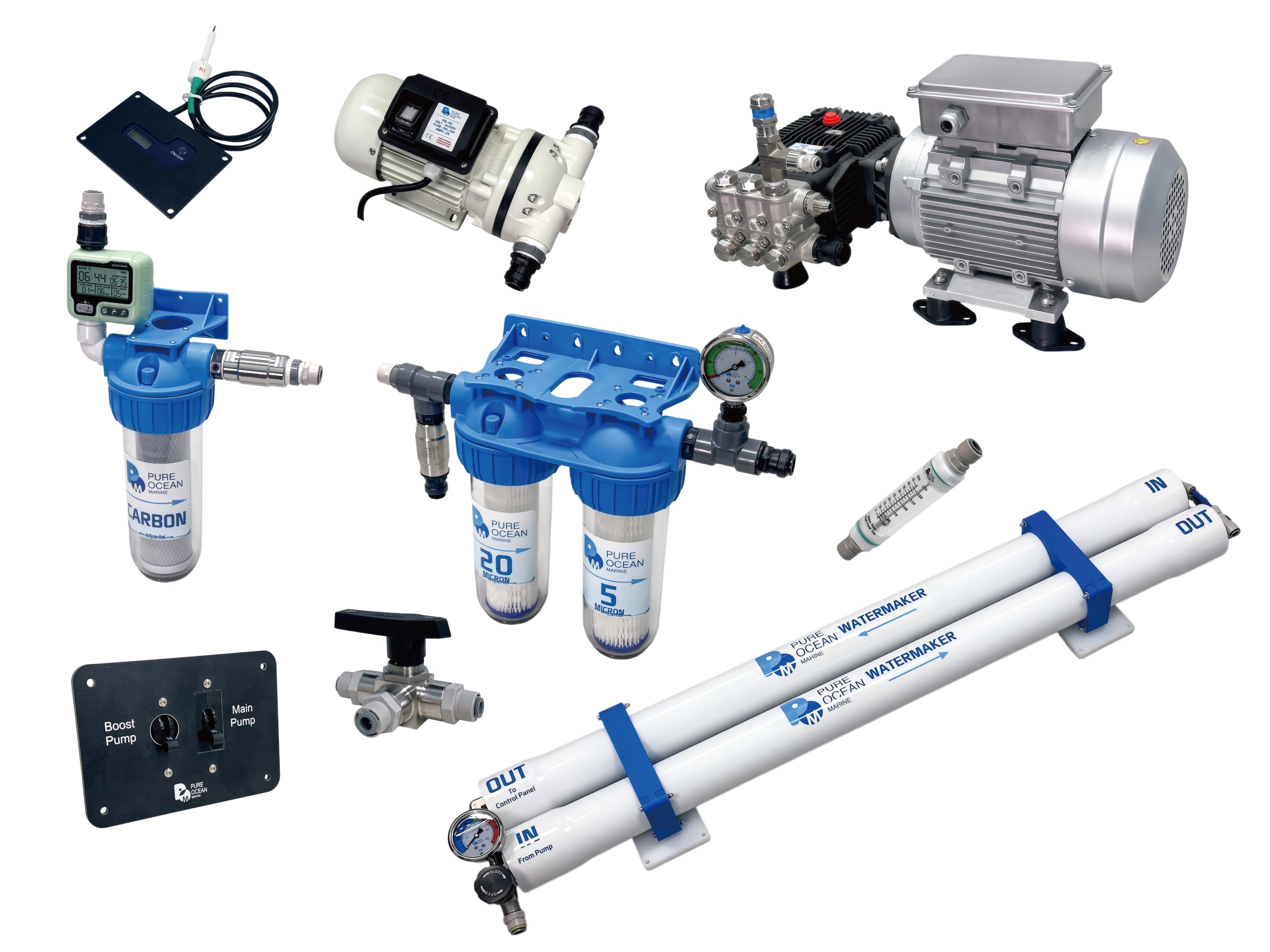 PureOcean Marine SE140 Modular Watermaker (110V/220V AC | 37 GPH / 140 L/h)