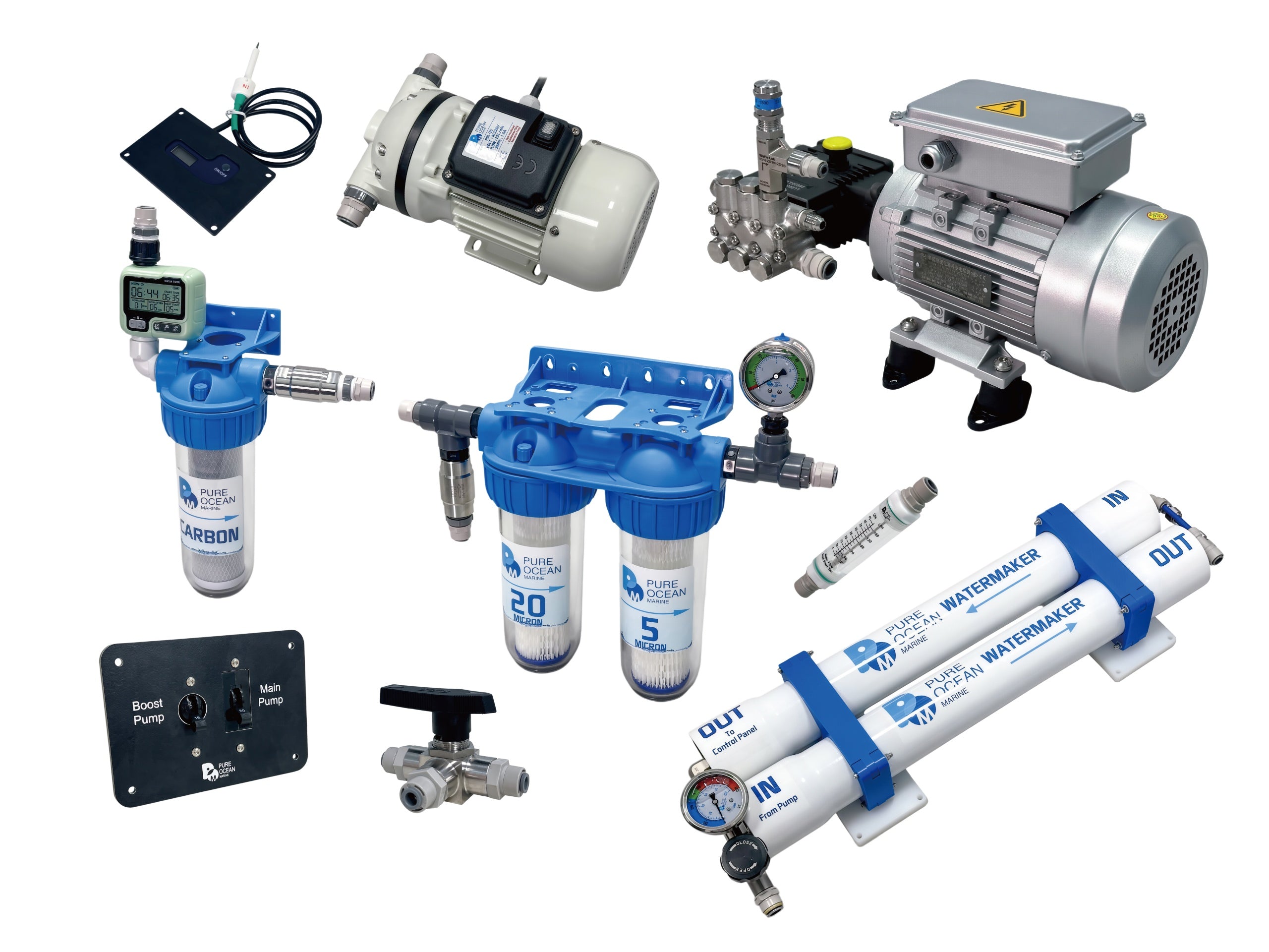 PureOcean Marine SE80S Modular Watermaker (110V/220V AC | 21 GPH / 80 L/h)