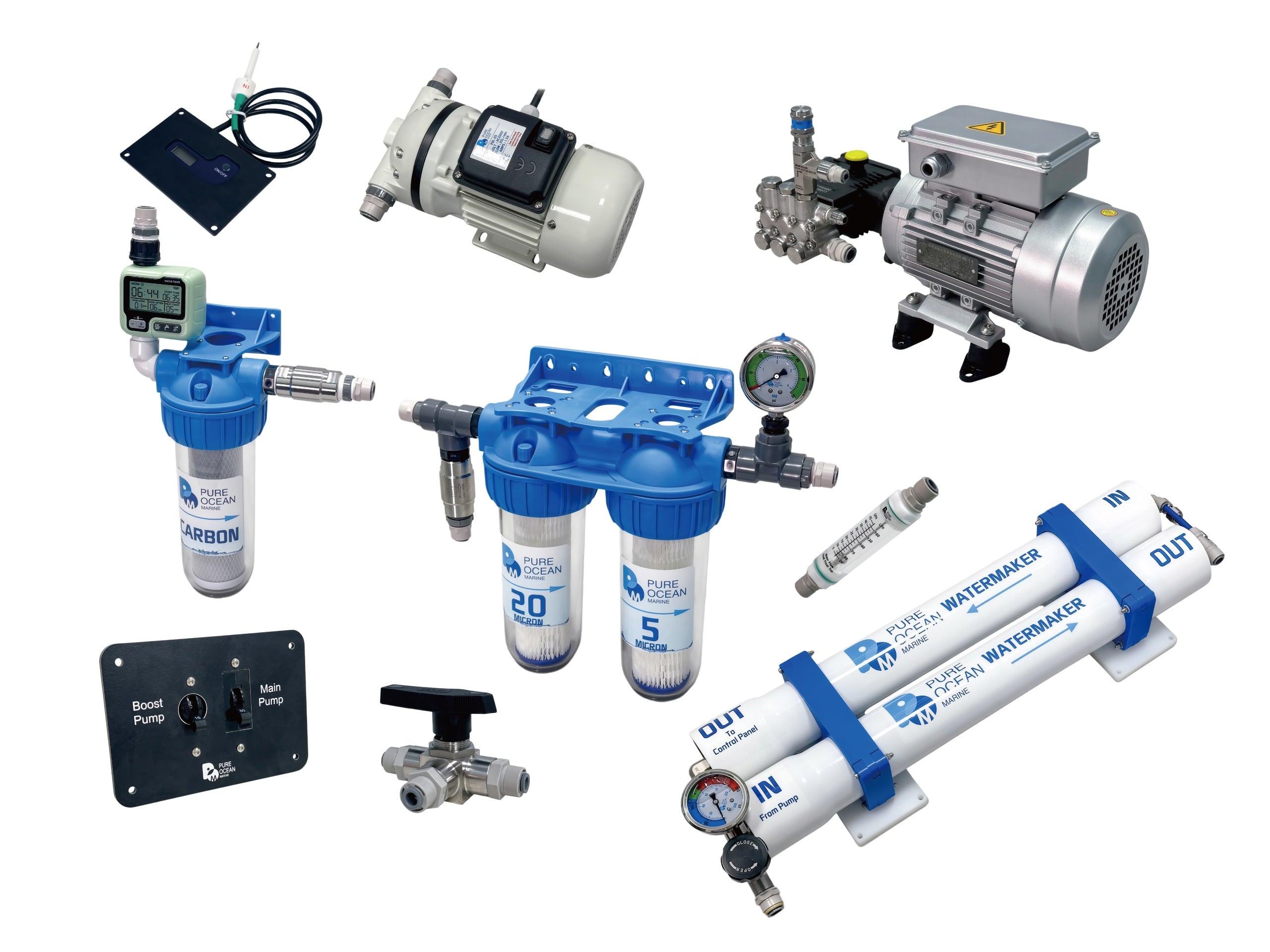 PureOcean Marine SE80S Modular Watermaker (110V/220V AC | 21 GPH / 80 L/h)