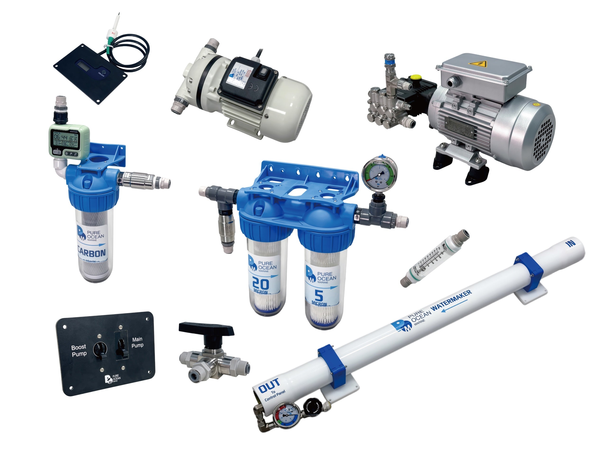 PureOcean Marine SE80 Modular Watermaker (110V/220V AC | 21 GPH / 80 L/h)