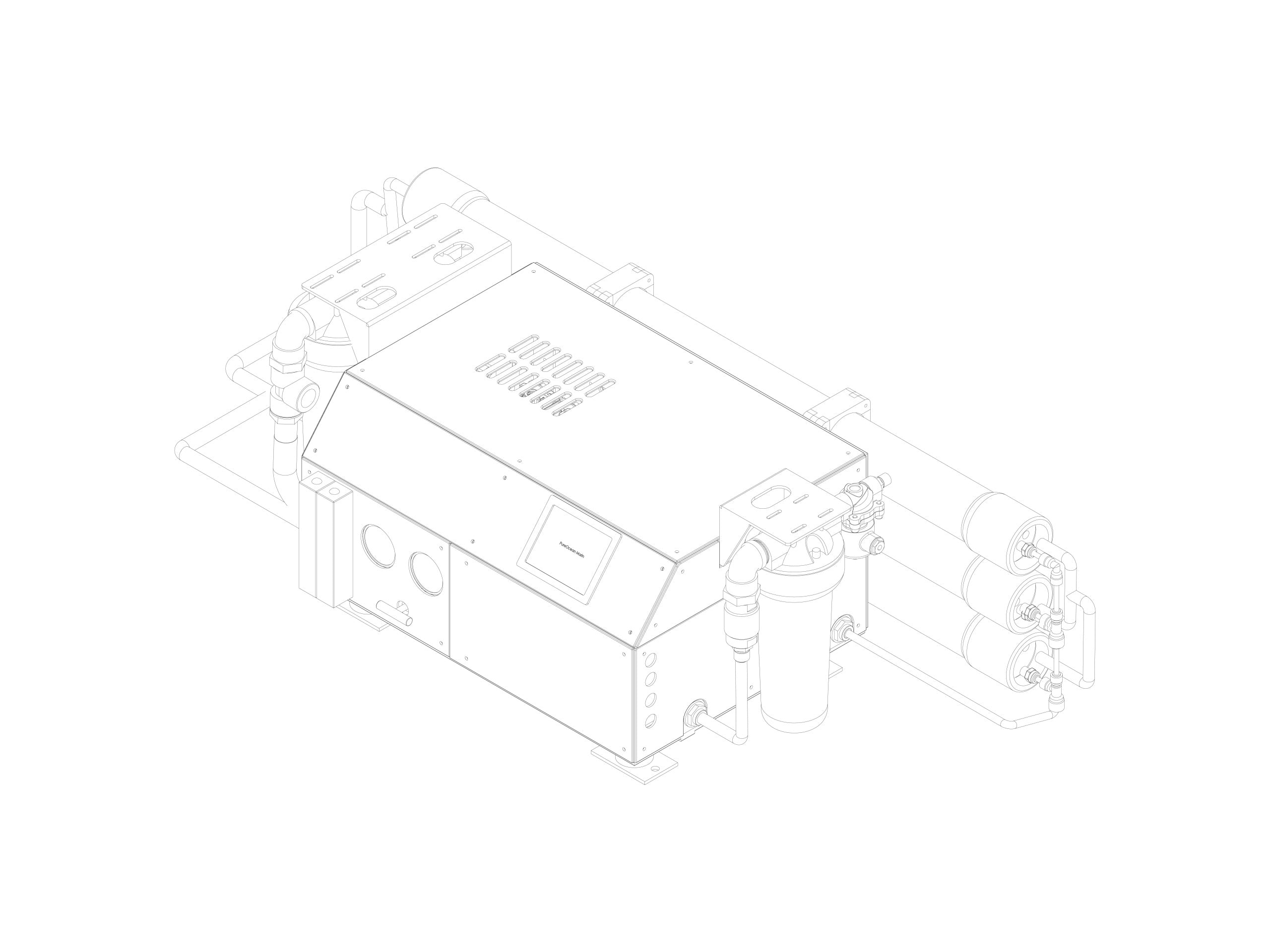 PureOcean Marine Ultra200 Integrated Watermaker (110V/220V AC | 52 GPH / 200 L/h)