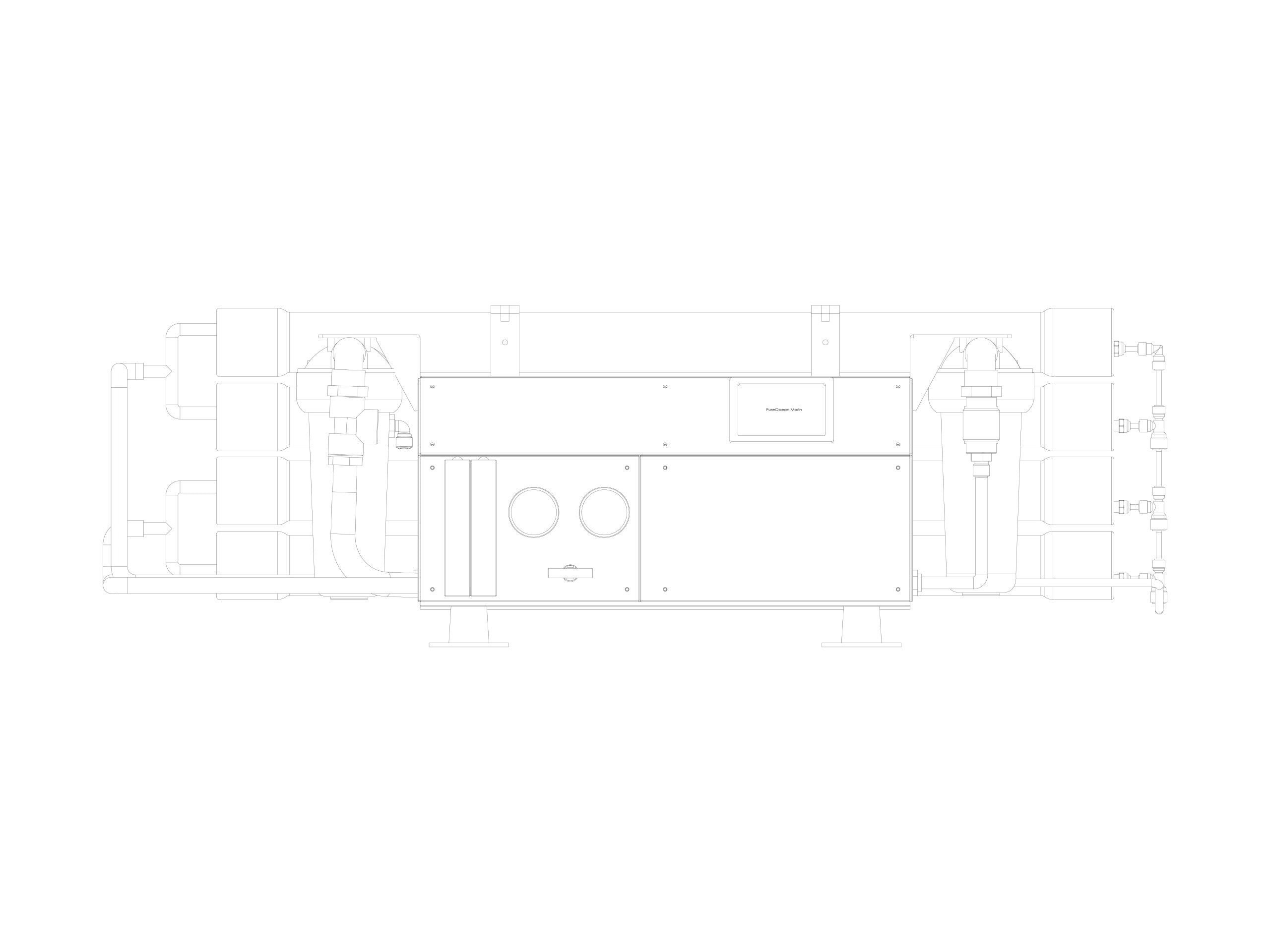 PureOcean Marine Ultra300 Integrated Watermaker (110V/220V AC | 80 GPH / 300 L/h)