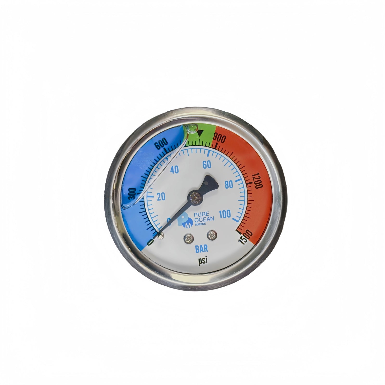 High-pressure Gauge, 0-1500psi, SS316L, ZG1/4''