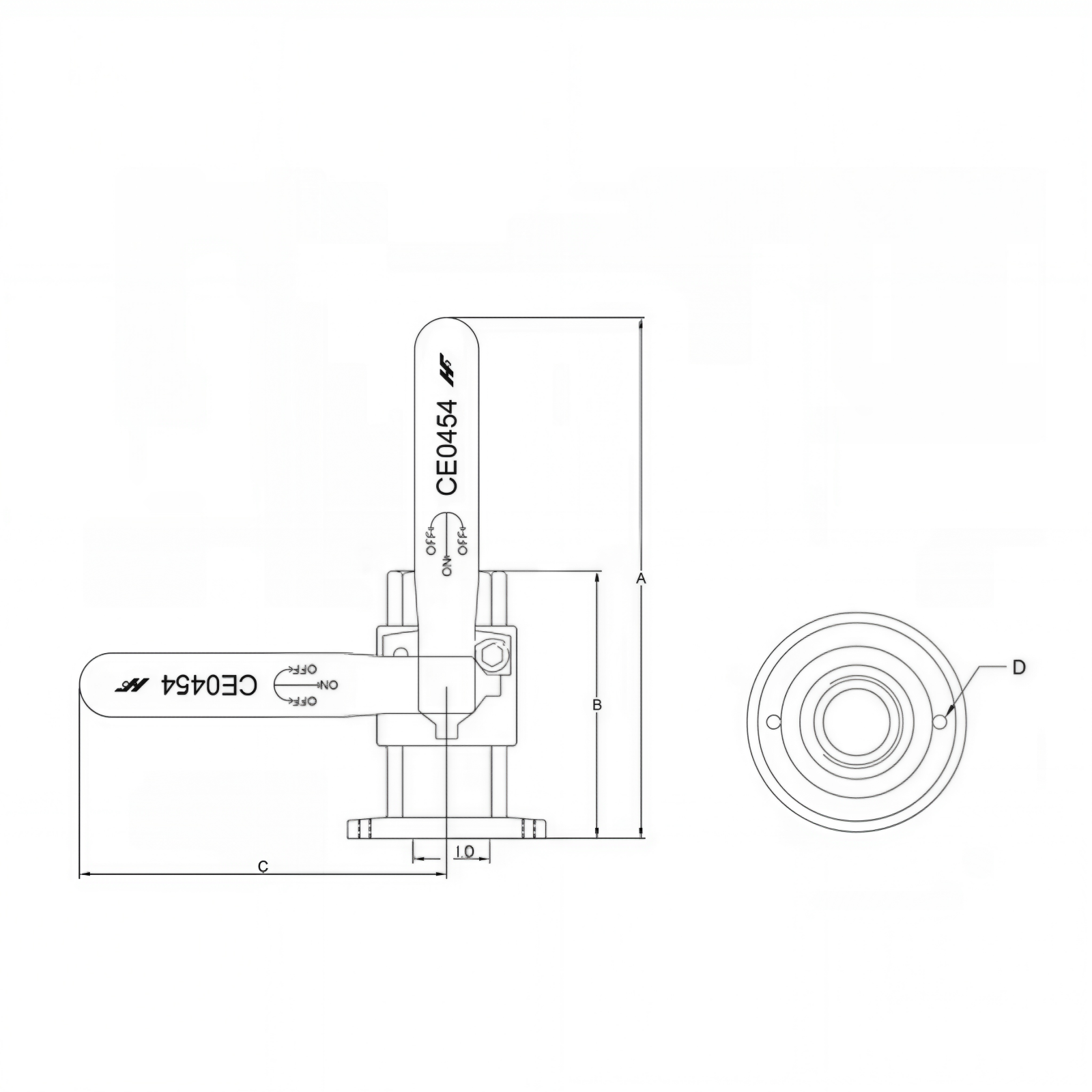 Bronze Flanged Seacock Valve