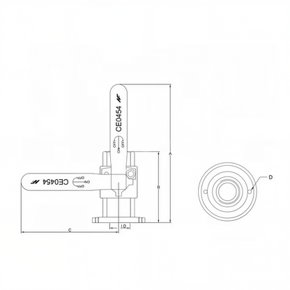 Bronze Flanged Seacock Valve