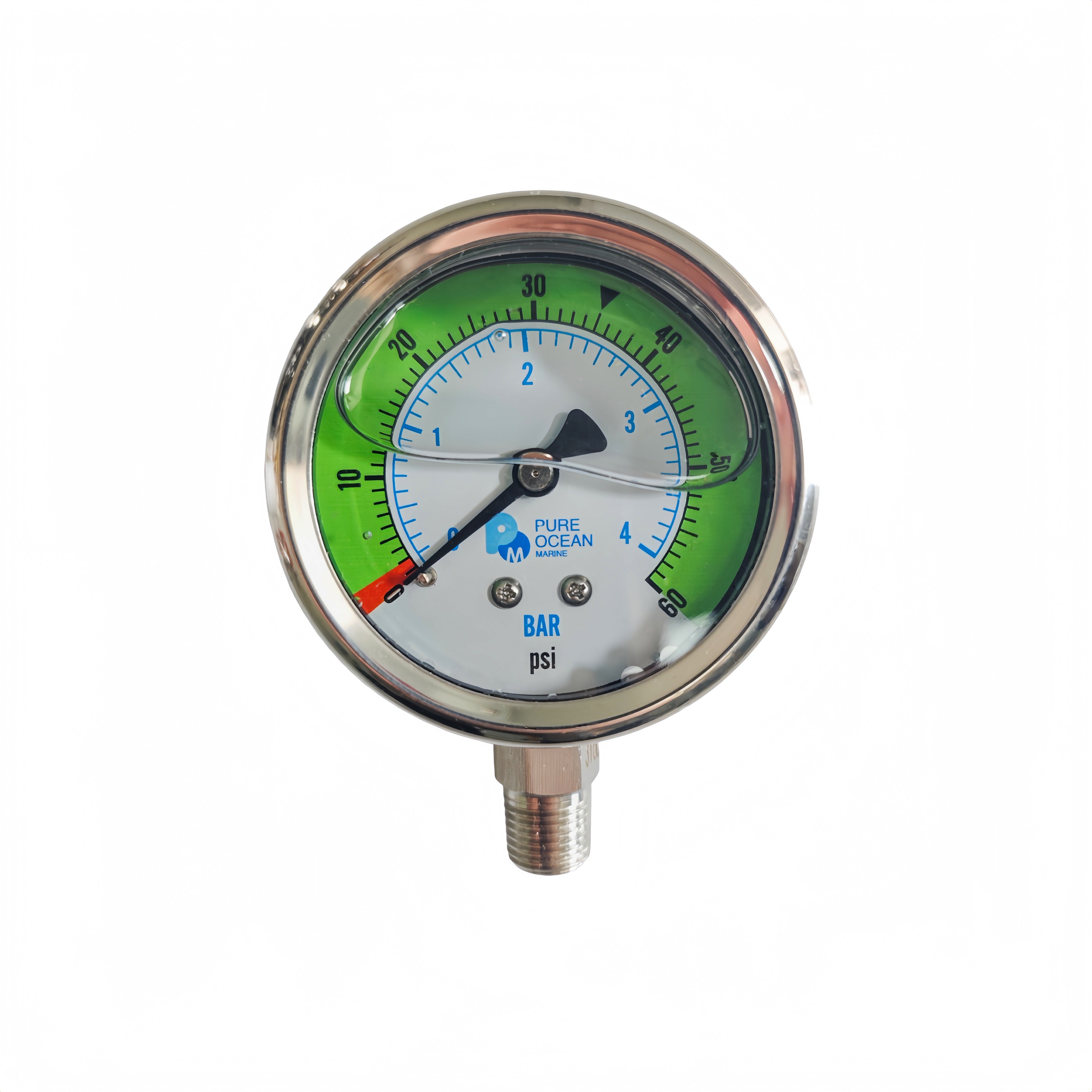 Low-pressure Gauge, 0-60psi, SS316L, ZG1/4''