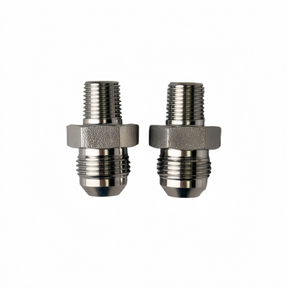 SS316L BSPT1/4" Male x 1/2" JIC Male - Straight High Pressure Hose Fitting