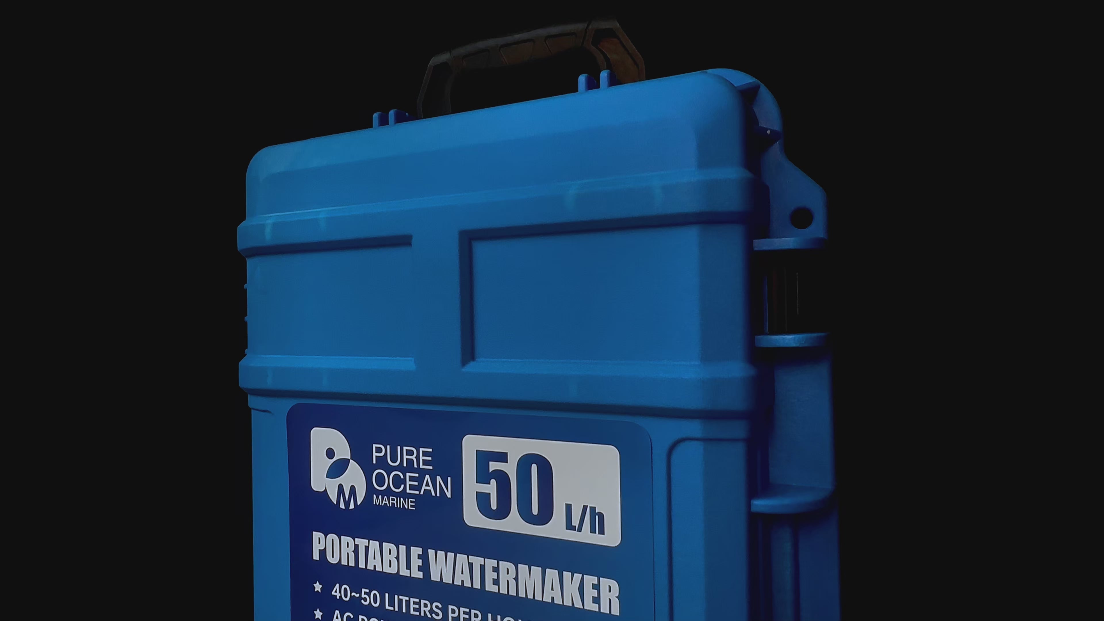 Load video: PureOcean Marine GO45 Portable Watermaker (110V/220V AC | 12 GPH / 45 L/h)